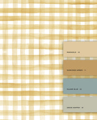 Tartan Yellow Behang