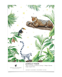 Creative Lab Amsterdam badkamer behang Jungle Tiger bathroom Wallpaper sample