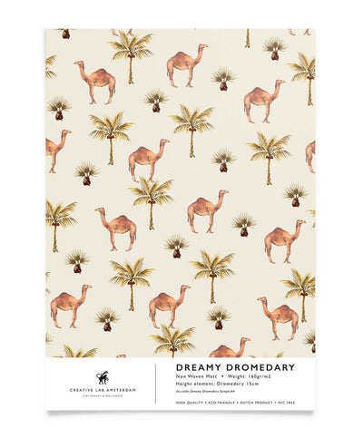 Creative Lab Amsterdam behang Dreamy dromedary wallpaper sample