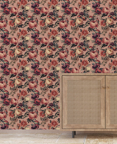 Peony Pink Wallpaper