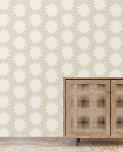 Sunny Taupe Wallpaper