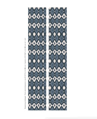 Deia Ikat Blue Wallpaper