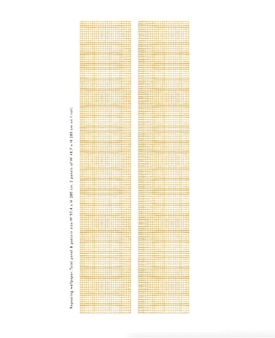 Tartan Yellow Behang