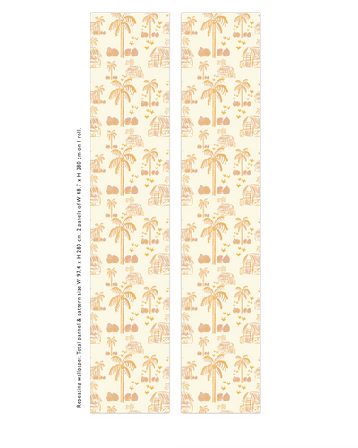 Creative Lab Amsterdam behang Maui Beach Pink Wallpaper rolls