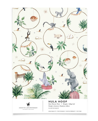 Creative Lab Amsterdam badkamer behang Hula Hoop bathroom Wallpaper