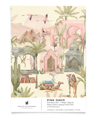 Creative Lab Amsterdam behang Pink Oasis Wallpaper sample