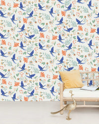 Creative Lab Amsterdam behang Paisley Parrot Wallpaper