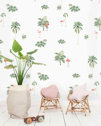 Creative Lab Amsterdam behang Flamingo & Tiger Wallpaper