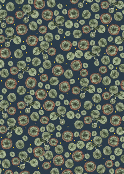 Creative Lab Amsterdam behang Funky Frog Wallpaper Gold