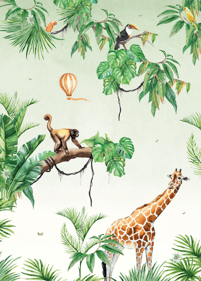 Creative Lab Amsterdam behang Monkey Jungle Wallpaper