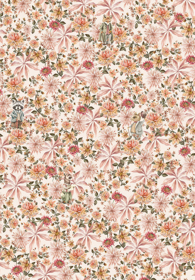 Creative Lab Amsterdam behang Cute mister Flower Wallpaper