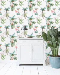 Creative Lab Amsterdam behang Flamingo Palm wallpaper 