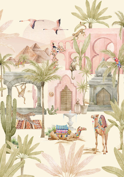 Creative Lab Amsterdam behang Pink Oasis Wallpaper